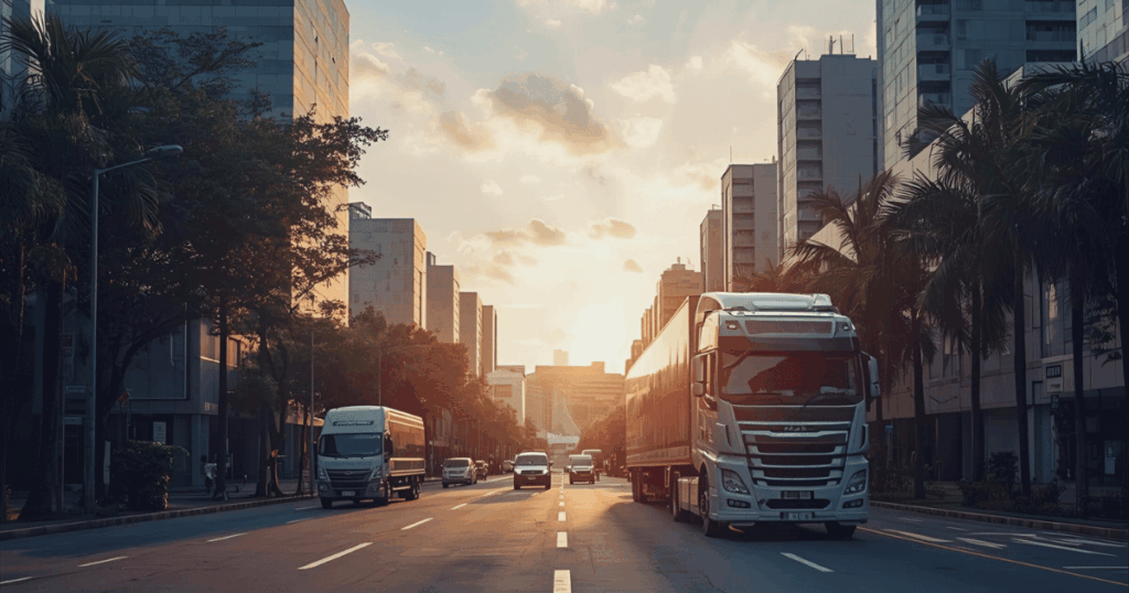 ถนนและรถโลจิสติกส์